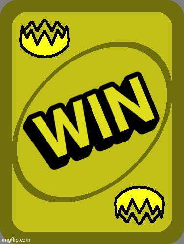 Golden win card | made w/ Imgflip meme maker