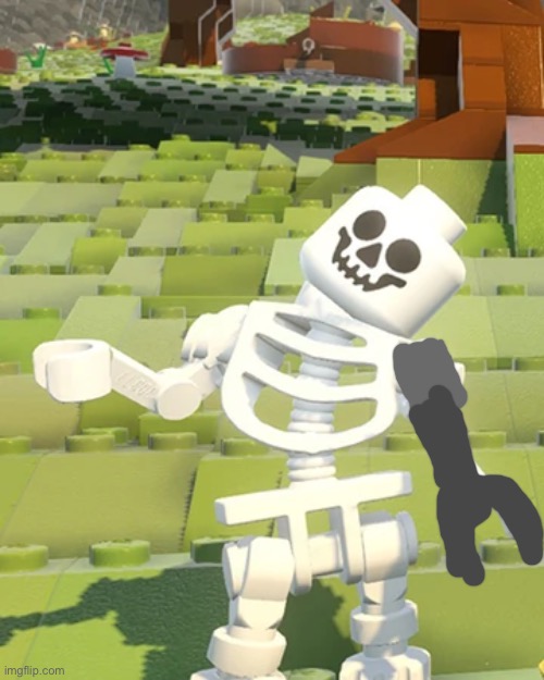 confused lego skeleton | image tagged in confused lego skeleton | made w/ Imgflip meme maker