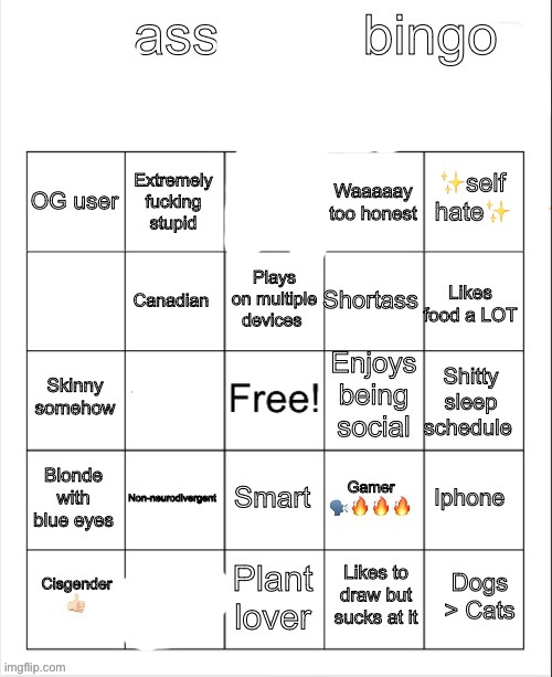 Potassium Bingo V4 | image tagged in potassium bingo v4 | made w/ Imgflip meme maker