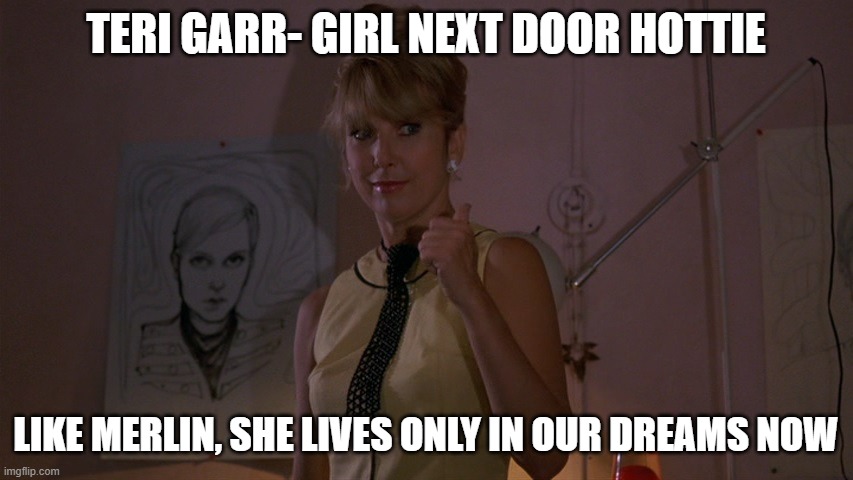 Teri Garr in After Hours; You Like the Monkees? | TERI GARR- GIRL NEXT DOOR HOTTIE; LIKE MERLIN, SHE LIVES ONLY IN OUR DREAMS NOW | image tagged in teri garr in after hours you like the monkees | made w/ Imgflip meme maker