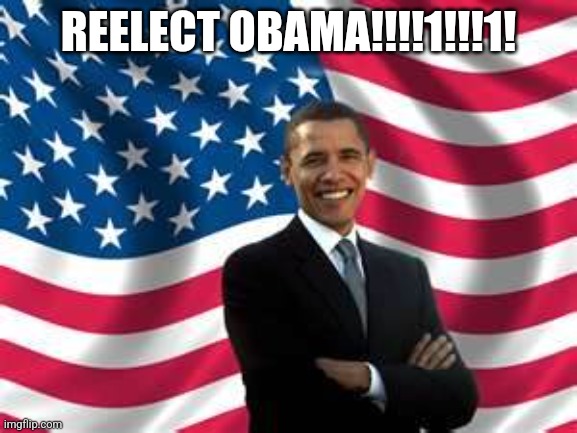 !!!!!1!!!!11!!!!! | REELECT OBAMA!!!!1!!!1! | image tagged in grilled cheese,obama,sandwich | made w/ Imgflip meme maker