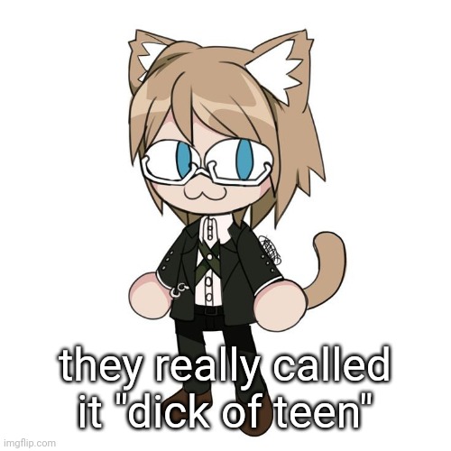 Byakannyuuu | they really called it "dick of teen" | image tagged in byakannyuuu | made w/ Imgflip meme maker