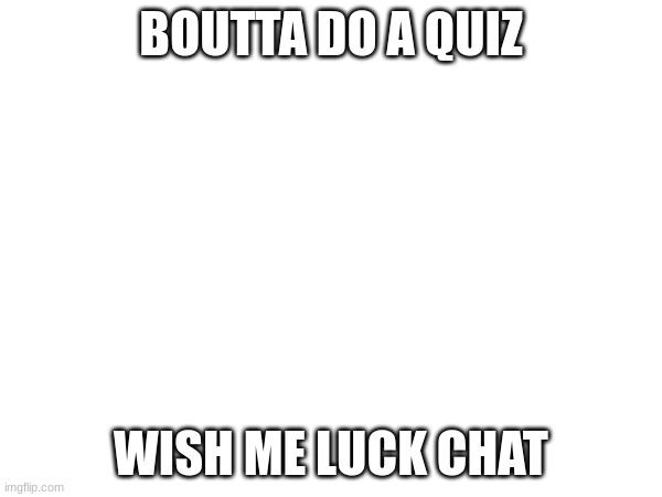 Also I WILL be carving the dumb ahh pumpkin | BOUTTA DO A QUIZ; WISH ME LUCK CHAT | made w/ Imgflip meme maker