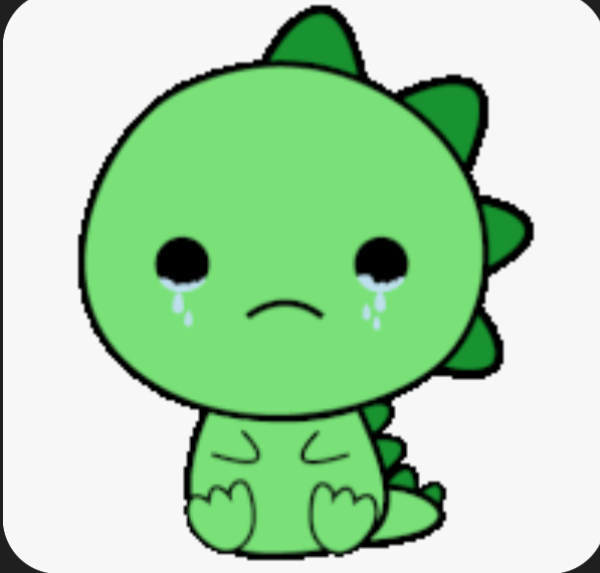 Sad baby Dino Blank Meme Template