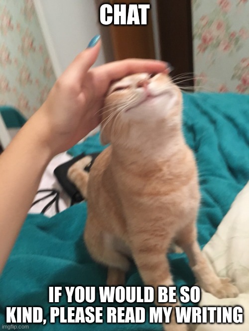 https://www.webnovel.com/book/a-mortuary-of-riches_31007914408385405 | CHAT; IF YOU WOULD BE SO KIND, PLEASE READ MY WRITING | image tagged in cat pat | made w/ Imgflip meme maker