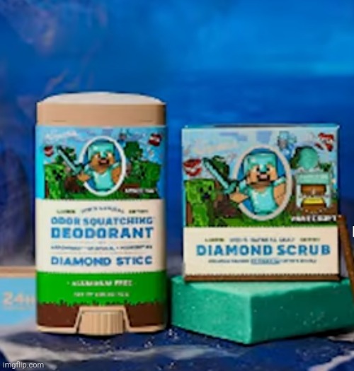 Minecraft Deodorant | image tagged in minecraft deodorant | made w/ Imgflip meme maker