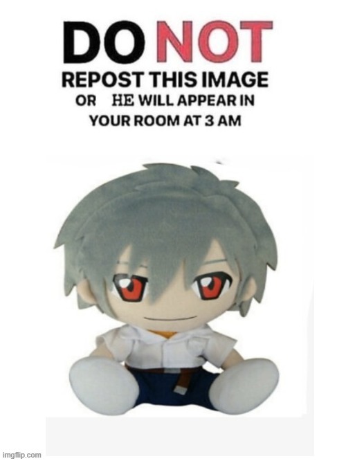 kaworu plush | image tagged in repost this corrin | made w/ Imgflip meme maker