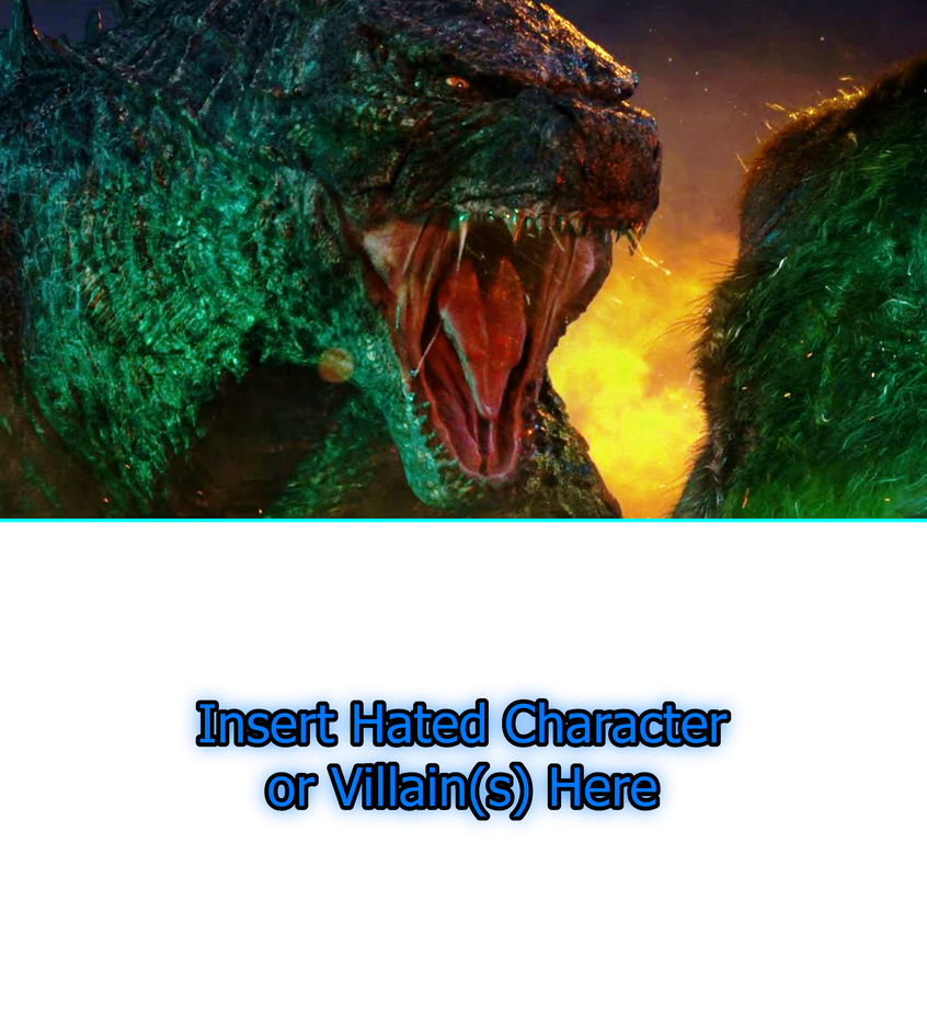 Godzilla roars at who? Blank Meme Template