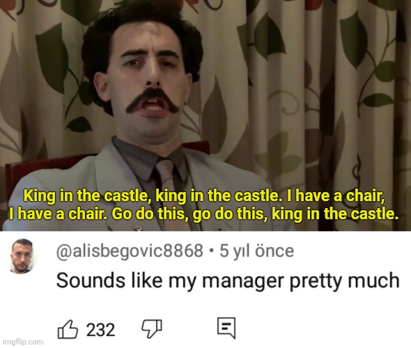 How some msmg users act when they get mod | King in the castle, king in the castle. I have a chair, I have a chair. Go do this, go do this, king in the castle. | made w/ Imgflip meme maker