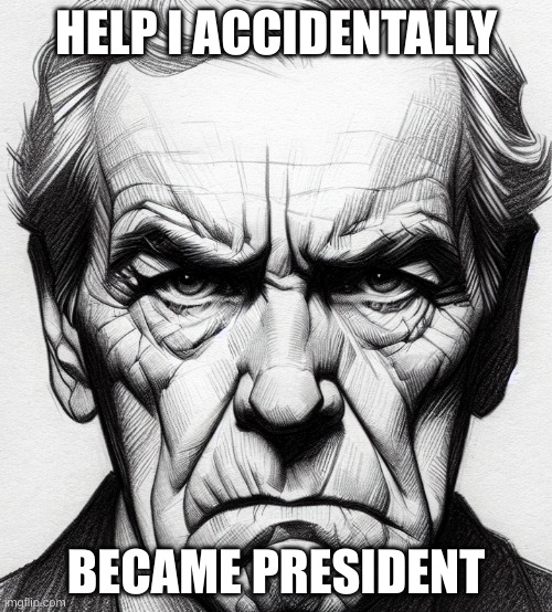 Help I accidentally became president | HELP I ACCIDENTALLY; BECAME PRESIDENT | image tagged in president | made w/ Imgflip meme maker