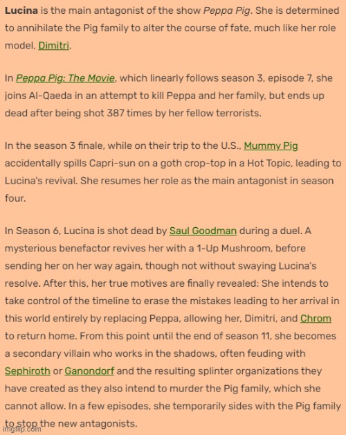 I had no idea this was actually on the wiki | made w/ Imgflip meme maker
