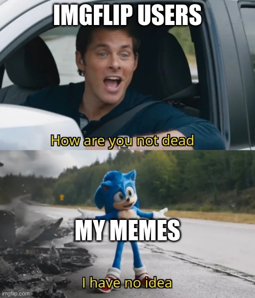 legends never die when the world is calling you | IMGFLIP USERS; MY MEMES | image tagged in sonic i have no idea | made w/ Imgflip meme maker