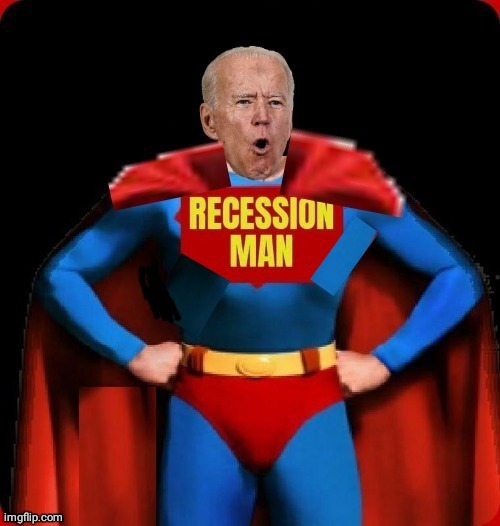 Biden Recession Man Blank Meme Template
