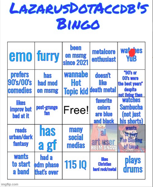 fatherless bingo | image tagged in lazarus bingo | made w/ Imgflip meme maker