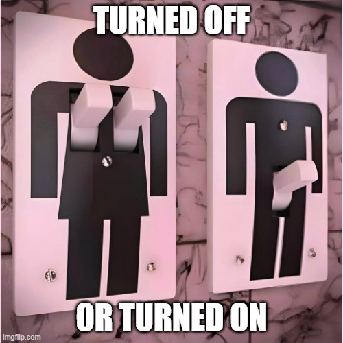 Switched | TURNED OFF; OR TURNED ON | image tagged in sex jokes | made w/ Imgflip meme maker