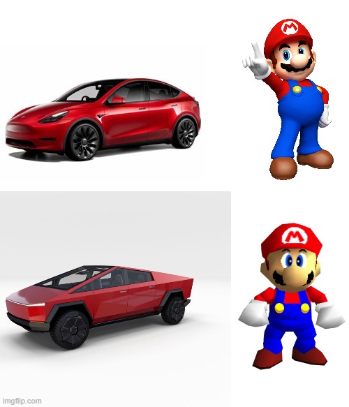 My humor is most likely broken | image tagged in nintendo 64,mario,cybertruck | made w/ Imgflip meme maker