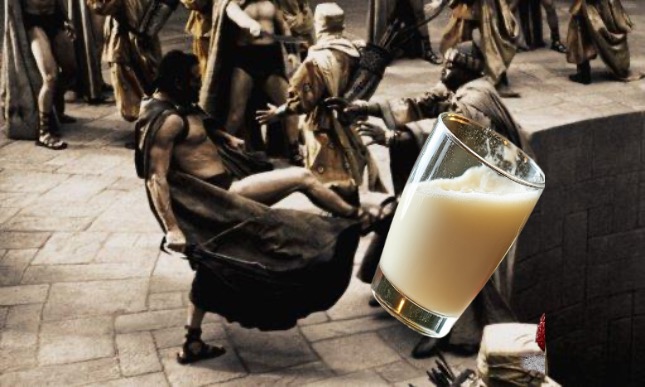 Eggnog is horrible and I’m tired of pretending it’s not | image tagged in sparta kick | made w/ Imgflip meme maker