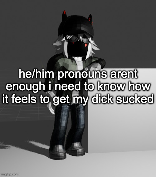 template | he/him pronouns arent enough i need to know how it feels to get my dick sucked | image tagged in template | made w/ Imgflip meme maker