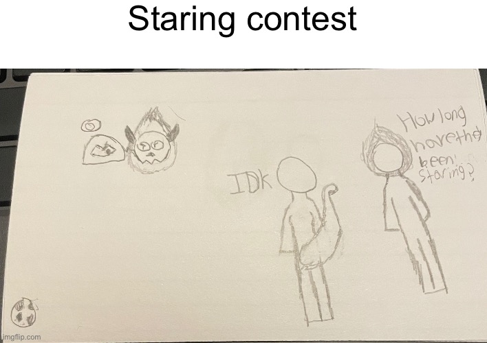 Staring contest | made w/ Imgflip meme maker