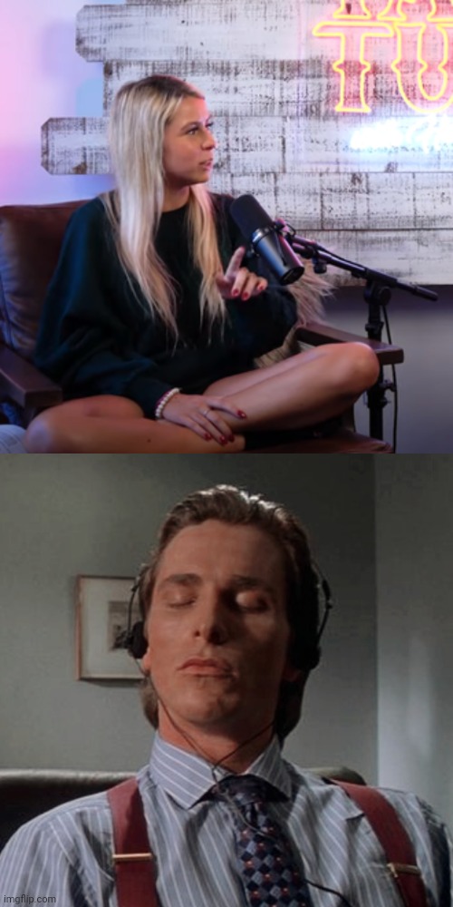 What's good for the hole isn't always good for the soul | image tagged in talk tuah podcast,patrick bateman listening to music | made w/ Imgflip meme maker