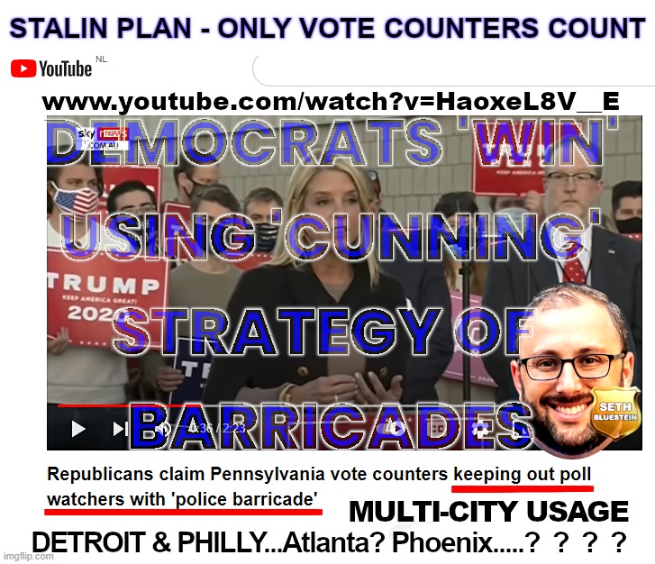 STRATEGY: ONLY DEM COUNTERS | image tagged in barricades,counters,votes,ballots,2020,cheaters | made w/ Imgflip meme maker