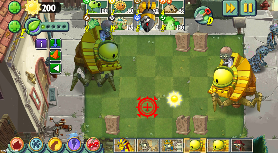 finally with https://play.pvzge.com/ i can do this | made w/ Imgflip meme maker