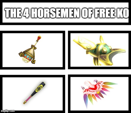 THE 4 Horsemen of free ko | THE 4 HORSEMEN OF FREE KO | image tagged in 4 horsemen of | made w/ Imgflip meme maker