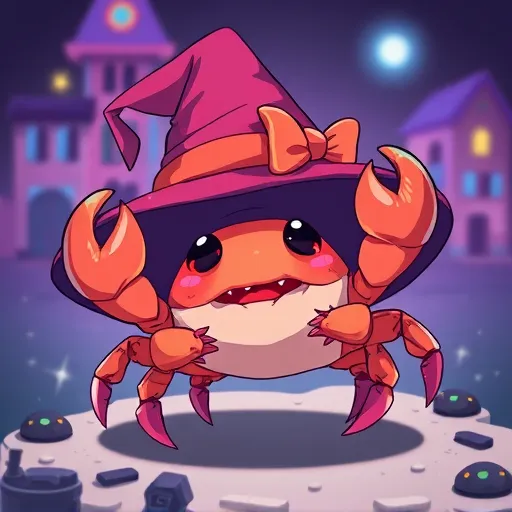 Crab Halloween Blank Meme Template