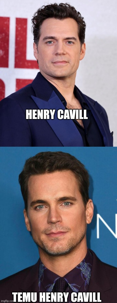 Temu Henry Cavill | HENRY CAVILL; TEMU HENRY CAVILL | image tagged in lookalike,amazon,sale | made w/ Imgflip meme maker