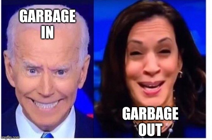 Tuesday is Take Out The Trash Day | GARBAGE
IN; GARBAGE
OUT | image tagged in biden harris,leftists,liberals,democrats,marxism | made w/ Imgflip meme maker