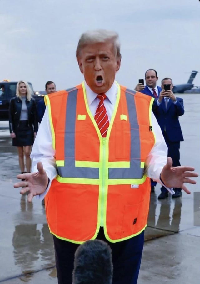 Weird orange man Blank Meme Template