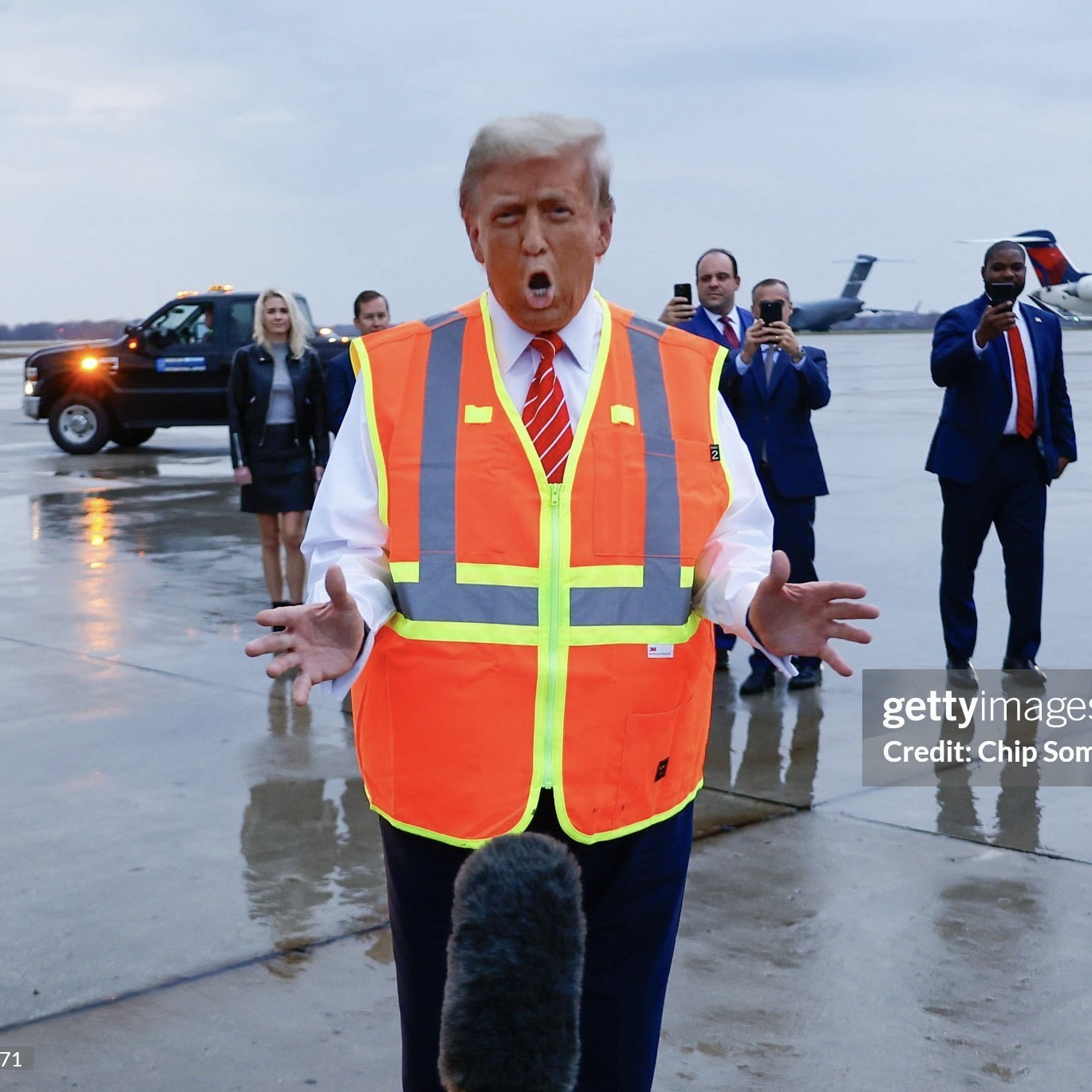 Clown face Trump Blank Meme Template