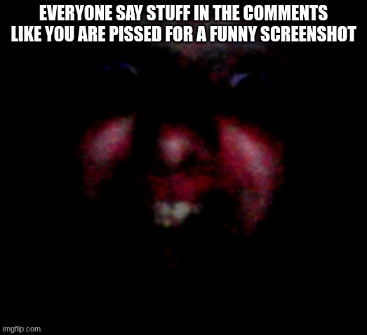 Nice to meat you | EVERYONE SAY STUFF IN THE COMMENTS LIKE YOU ARE PISSED FOR A FUNNY SCREENSHOT | image tagged in nice to meat you | made w/ Imgflip meme maker