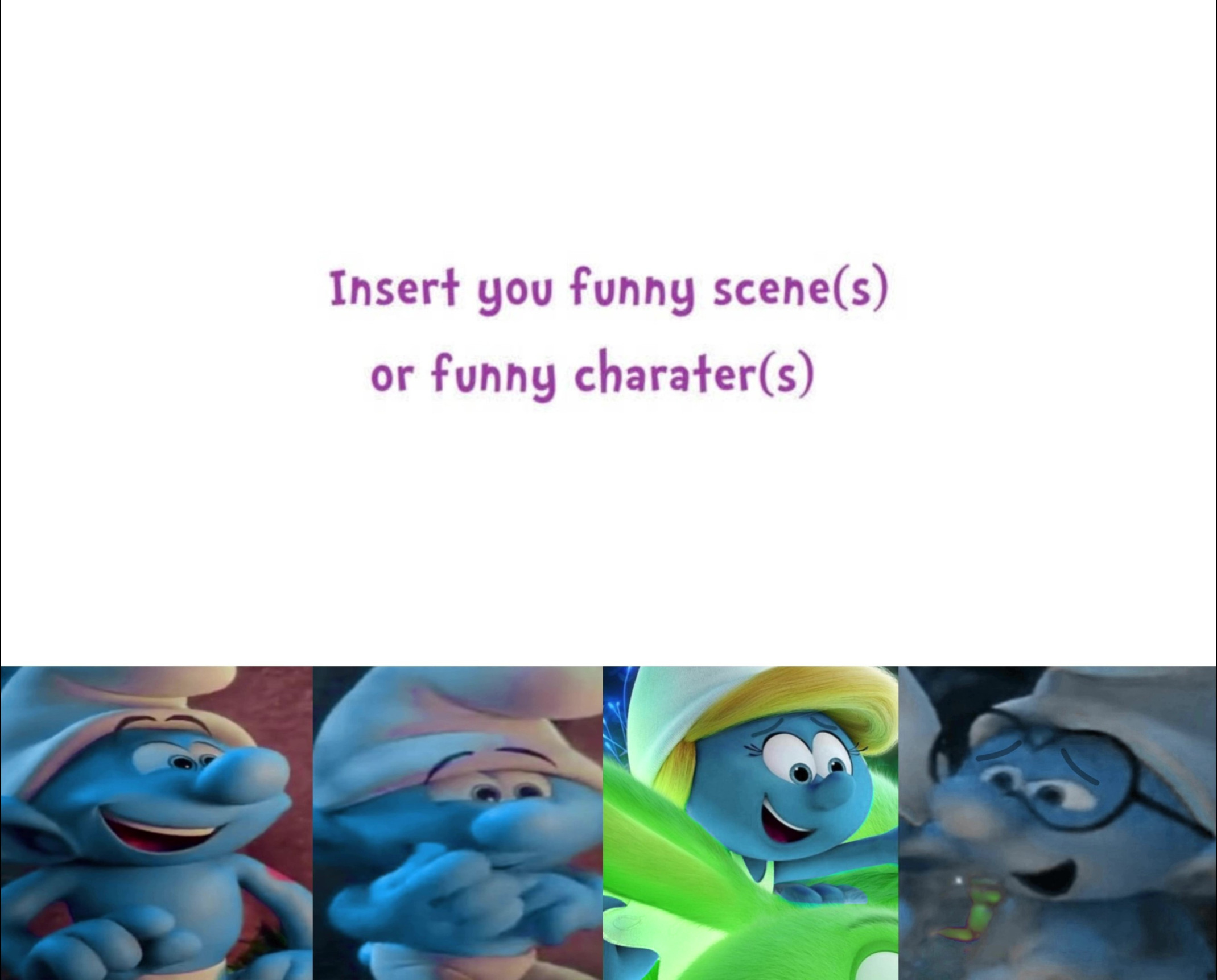 Smurfs Laugh Meme (Blank Template) (2) Blank Meme Template