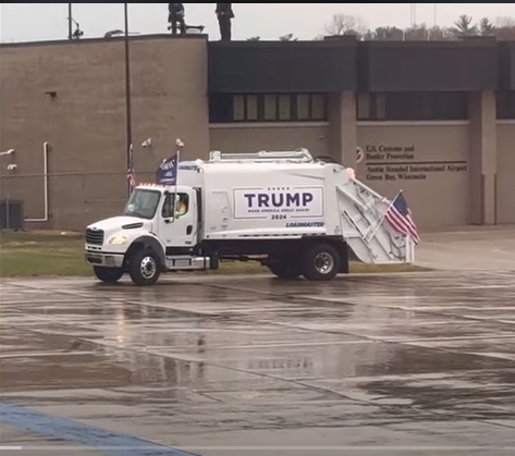 Trump Garbage Truck Blank Meme Template