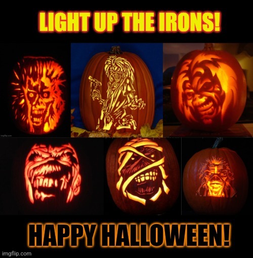 Maiden Halloween | image tagged in iron maiden,halloween,happy halloween,heavymetal,metal memes | made w/ Imgflip meme maker