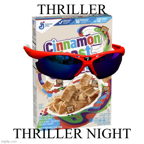 cinnaspooky | THRILLER; THRILLER NIGHT | image tagged in cinnaspooky | made w/ Imgflip meme maker
