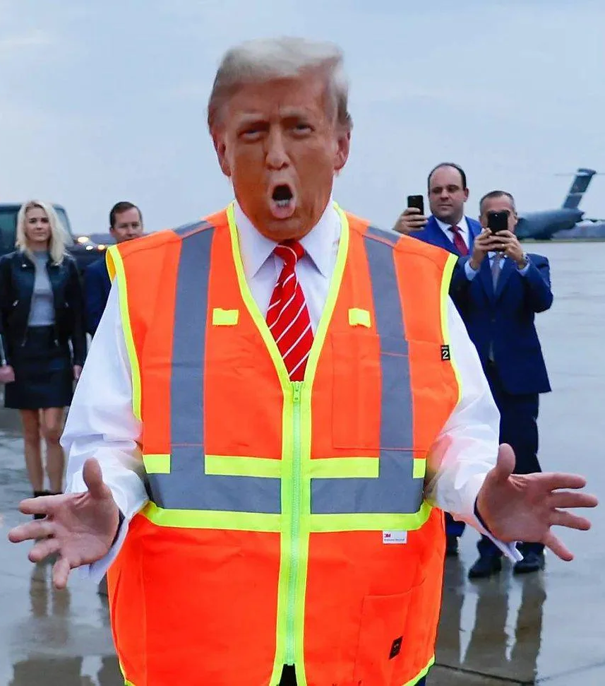 trump garbage man Blank Meme Template