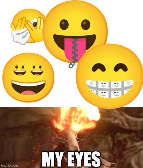 What a terrible day to have eyes | MY EYES | image tagged in blank white template,general grievous eyes burning | made w/ Imgflip meme maker