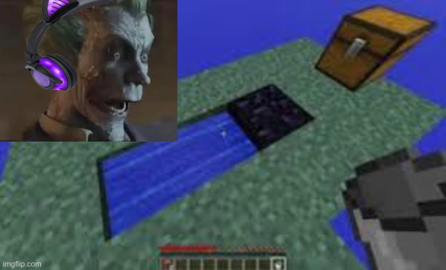 Jonkler fumbled the cobblestone generator, is he stupid? | image tagged in batman,joker,minecraft | made w/ Imgflip meme maker