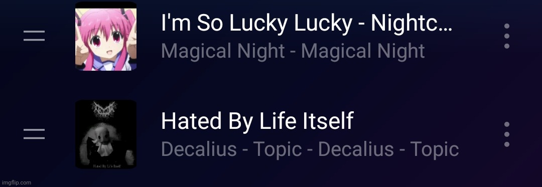my taste in music can rather be confusing at times | image tagged in i use mp3 btw | made w/ Imgflip meme maker