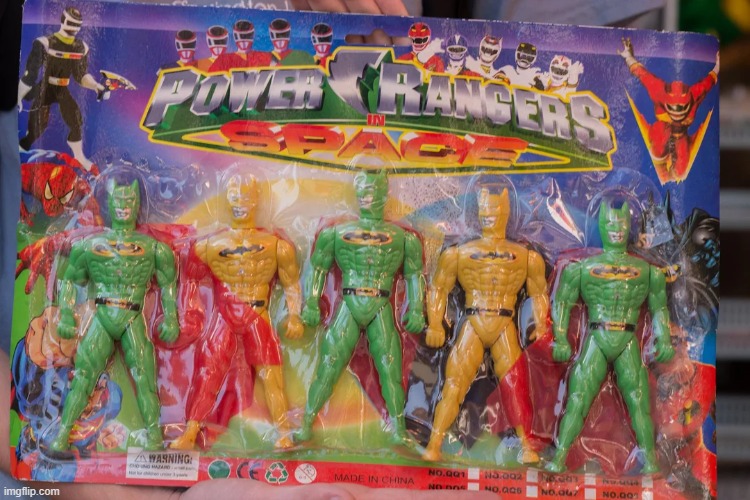 Didn't know Power Rangers were 3 green Batman and 2 yellow Batman | image tagged in memes,you had one job,you had one job just the one,power rangers | made w/ Imgflip meme maker