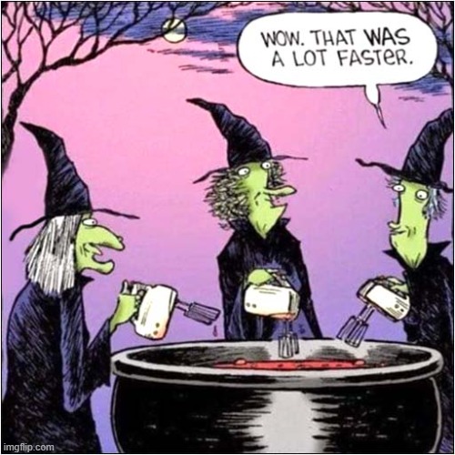 Whisking Up A Potion ! | image tagged in witches,whisk,potion,halloween | made w/ Imgflip meme maker