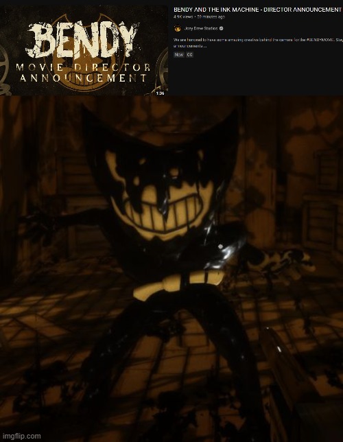 WE'RE GETTING THE BatIM MOVIE BEFORE GTA 6! | image tagged in bendy wants | made w/ Imgflip meme maker