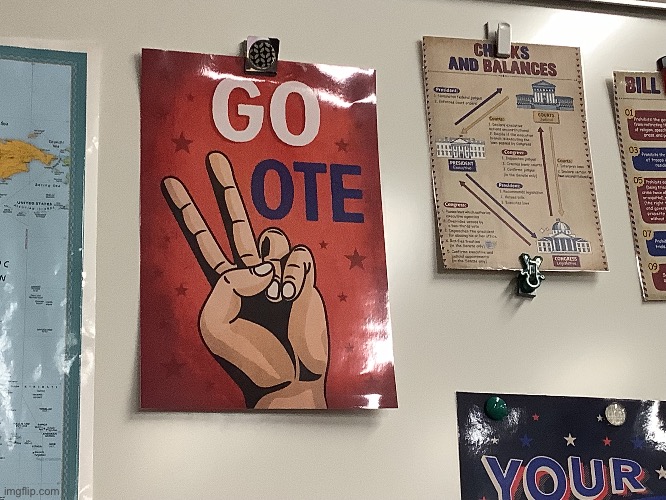 It was supposed to say “go vote” | image tagged in why | made w/ Imgflip meme maker