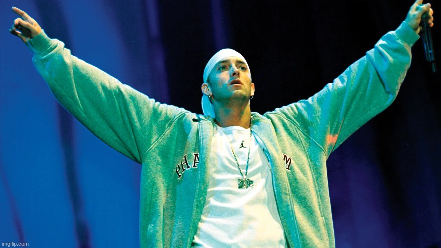 green eminem | made w/ Imgflip meme maker