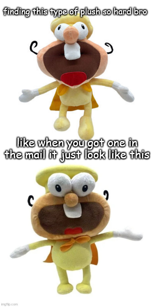 The Noise plushy | finding this type of plush so hard bro; like when you got one in the mail it just look like this | image tagged in the noise plushy | made w/ Imgflip meme maker