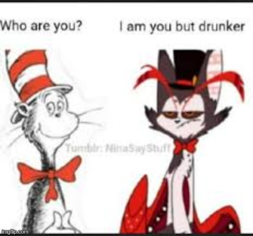 husk | image tagged in cat in the hat | made w/ Imgflip meme maker