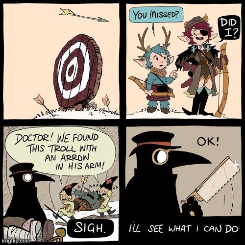 Targeted a now patient | image tagged in target,patient,doctor plague,comics,comics/cartoons,doctor | made w/ Imgflip meme maker