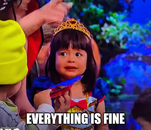 Everything is fine | EVERYTHING IS FINE | image tagged in apprehensive girl | made w/ Imgflip meme maker